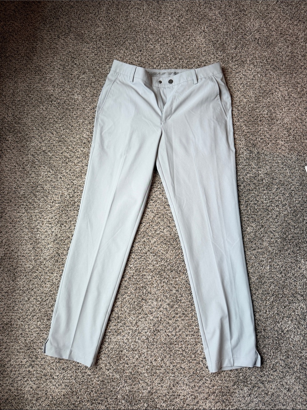 Puma Men's Light Gray Dress Pants - Straight Leg